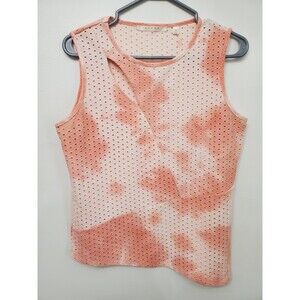 Cyrus Women’s Eyelet Tank Top Size M Asymmetrical Cut-Out Detail Stylish Casual